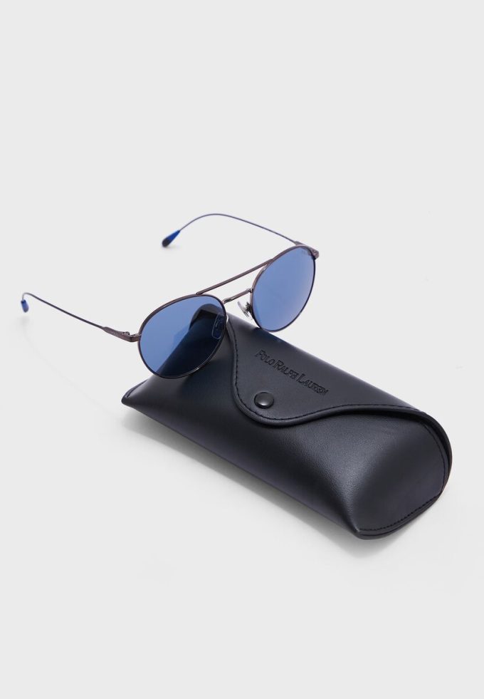 Lunettes de soleil rondes grises Ralph Lauren 0Ph3136 pour homme Lunettes de soleil rondes grises Ralph Lauren 0Ph3136 pour homme