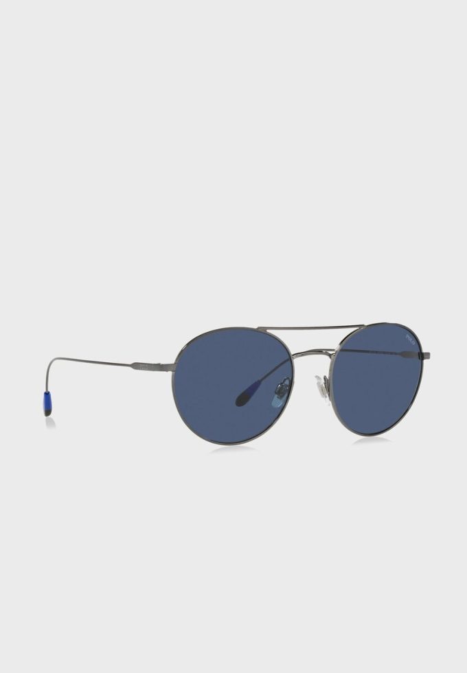 Lunettes de soleil rondes grises Ralph Lauren 0Ph3136 pour homme Lunettes de soleil rondes grises Ralph Lauren 0Ph3136 pour homme