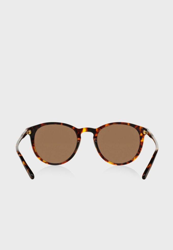Lunettes de soleil rondes marron Ralph Lauren 0Ph4110 pour homme