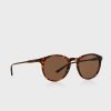 Lunettes de soleil rondes marron Ralph Lauren 0Ph4110 pour homme