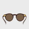 Lunettes de soleil rondes marron Ralph Lauren 0Ph4165 pour homme