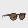 Lunettes de soleil rondes marron Ralph Lauren 0Ph4165 pour homme