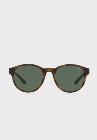 Lunettes de soleil rondes vertes Ralph Lauren 0Ph4176 pour homme