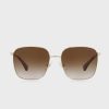 Lunettes de soleil surdimensionnées dorées pour femme Ralph Lauren 0Ra4136
