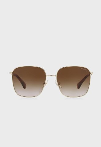 Lunettes de soleil surdimensionnées dorées pour femme Ralph Lauren 0Ra4136