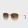 Lunettes de soleil surdimensionnées dorées pour femme Ralph Lauren 0Ra4136