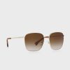 Lunettes de soleil surdimensionnées dorées pour femme Ralph Lauren 0Ra4136