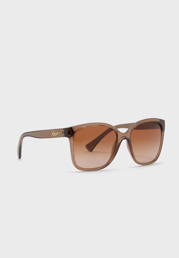 Lunettes de soleil surdimensionnées marron Ralph Lauren 0Ra5268 pour femme Lunettes de soleil surdimensionnées marron Ralph Lauren 0Ra5268 pour femme