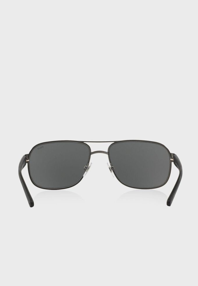 Lunettes de soleil surdimensionnées noires Ralph Lauren 0Ph3093 pour homme