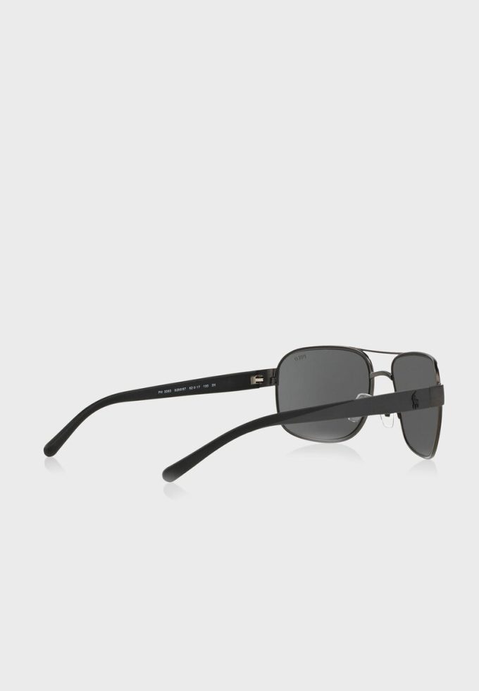 Lunettes de soleil surdimensionnées noires Ralph Lauren 0Ph3093 pour homme