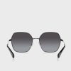 Lunettes de soleil surdimensionnées noires Ralph Lauren 0Ra4138 pour femme Lunettes de soleil surdimensionnées noires Ralph Lauren 0Ra4138 pour femme