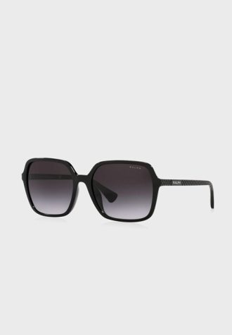 Lunettes de soleil surdimensionnées noires Ralph Lauren 0Ra5291U pour femme