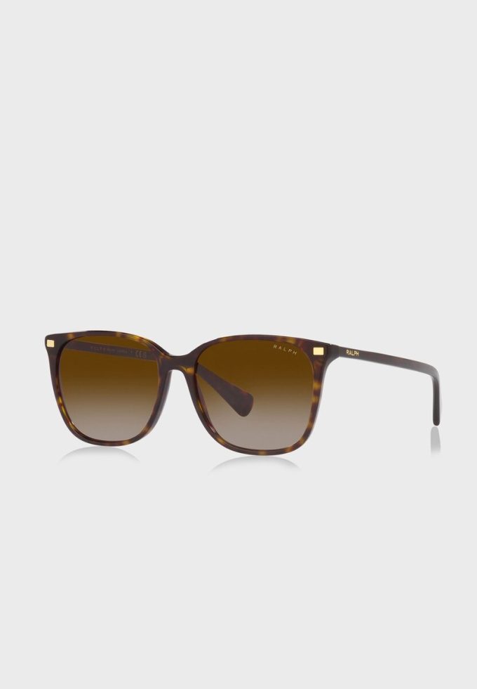 Lunettes de soleil Wayfarer marron pour femme Ralph Lauren 0Ra5293