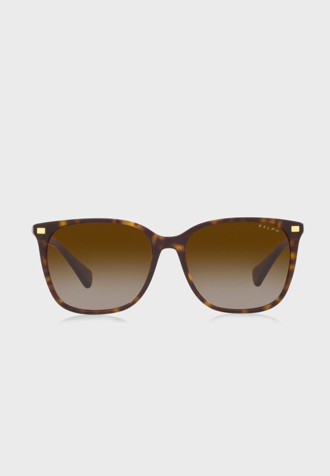 Lunettes de soleil Wayfarer marron pour femme Ralph Lauren 0Ra5293