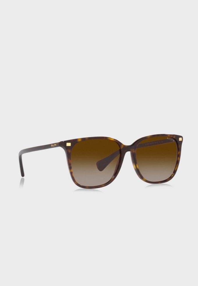Lunettes de soleil Wayfarer marron pour femme Ralph Lauren 0Ra5293