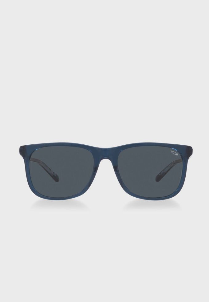 Lunettes de soleil Wayfarers bleues pour homme Ralph Lauren 0Ph4186U