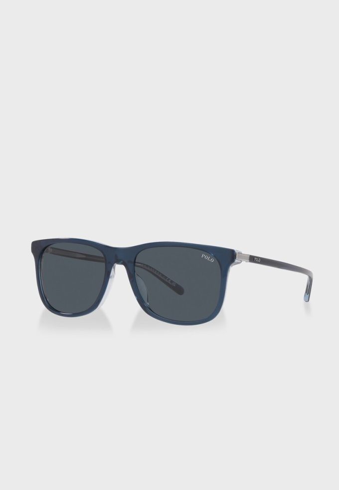 Lunettes de soleil Wayfarers bleues pour homme Ralph Lauren 0Ph4186U