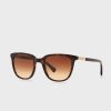 Lunettes de soleil Wayfarers marron pour femme Ralph Lauren 0RA5206 en écaille de tortue