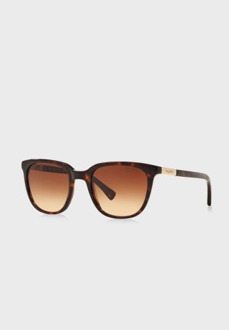 Lunettes de soleil Wayfarers marron pour femme Ralph Lauren 0RA5206 en écaille de tortue