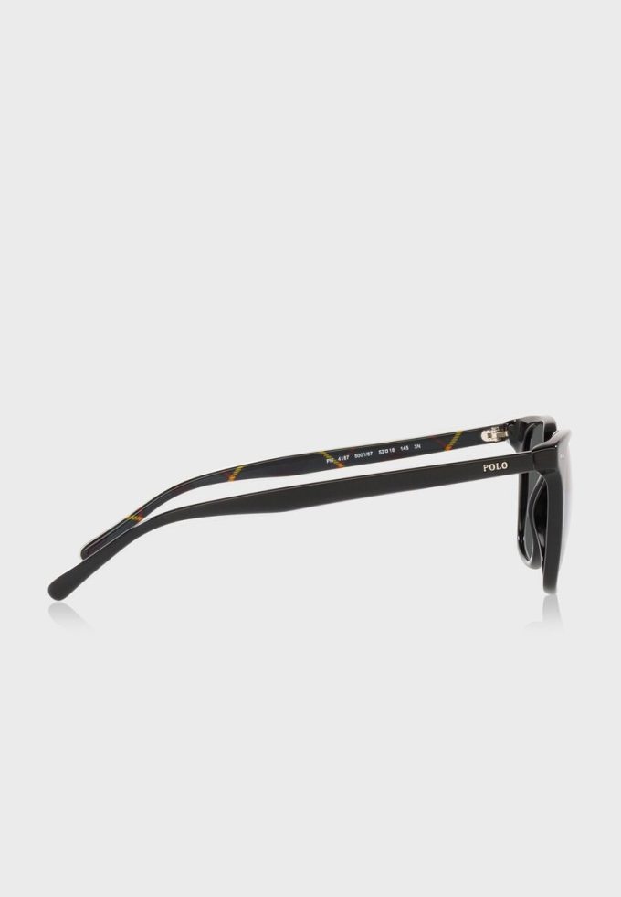 Lunettes de soleil Wayfarers noires pour homme Ralph Lauren 0Ph4187 Lunettes de soleil Wayfarers noires pour homme Ralph Lauren 0Ph4187