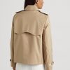 Manteaux courts croisés beiges Ralph Lauren pour femmes Manteaux courts croisés beiges Ralph Lauren pour femmes