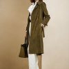 Manteaux en daim d’agneau Romilly Olive Ralph Lauren pour femmes Manteaux en daim d’agneau Romilly Olive Ralph Lauren pour femmes