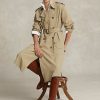 Manteaux en sergé kaki Ralph Lauren pour femmes