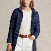 Manteaux en taffetas matelassé bleus pour femmes Ralph Lauren