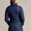 Manteaux en taffetas matelassé bleus pour femmes Ralph Lauren