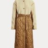 Manteaux hybrides imperméables à doublure ceinturée pour femmes Ralph Lauren marron