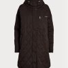 Manteaux matelassés à capuche surdimensionnés Ralph Lauren marron pour femmes Manteaux matelassés à capuche surdimensionnés Ralph Lauren marron pour femmes