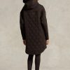Manteaux matelassés à capuche surdimensionnés Ralph Lauren marron pour femmes Manteaux matelassés à capuche surdimensionnés Ralph Lauren marron pour femmes