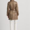 Manteaux matelassés métallisés Ralph Lauren marron pour femmes Manteaux matelassés métallisés Ralph Lauren marron pour femmes