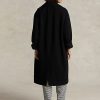 Manteaux oversize en laine mélangée à chevrons Ralph Lauren pour femmes noires Manteaux oversize en laine mélangée à chevrons Ralph Lauren pour femmes noires