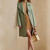 Manteaux portefeuille en laine et cachemire Cameo Ralph Lauren verts pour femmes