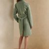 Manteaux portefeuille en laine et cachemire Cameo Ralph Lauren verts pour femmes
