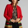Manteaux pull en laine rouge Ralph Lauren pour femmes