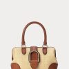 Mini sac à main Ralph Lauren en raphia naturel pour femme Mini sac à main Ralph Lauren en raphia naturel pour femme