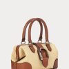 Mini sac à main Ralph Lauren en raphia naturel pour femme Mini sac à main Ralph Lauren en raphia naturel pour femme