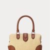 Mini sac à main Ralph Lauren en raphia naturel pour femme Mini sac à main Ralph Lauren en raphia naturel pour femme