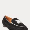 Mocassins beiges/blancs en daim de chèvre à pampilles Ralph Lauren Laurel pour femme Mocassins beiges/blancs en daim de chèvre à pampilles Ralph Lauren Laurel pour femme