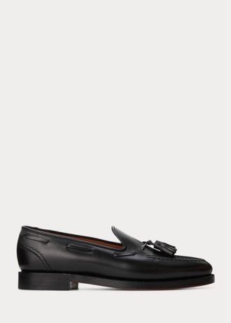 Mocassins Booth en cuir de veau noir pour homme Ralph Lauren