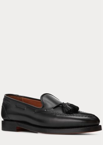 Mocassins Booth en cuir de veau noir pour homme Ralph Lauren