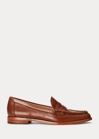 Mocassins en cuir bruni Wynnie de Ralph Lauren pour femme