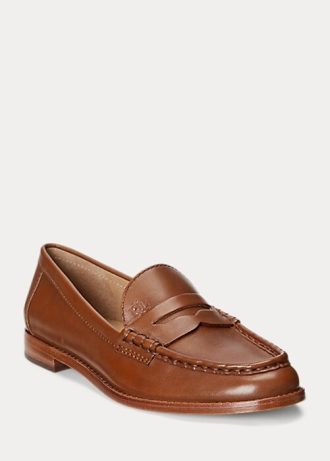 Mocassins en cuir bruni Wynnie de Ralph Lauren pour femme