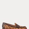 Mocassins en cuir de veau à imprimé léopard Ralph Lauren Wynnie marron pour femme Mocassins en cuir de veau à imprimé léopard Ralph Lauren Wynnie marron pour femme