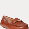Mocassins en cuir marron Briony pour femme Ralph Lauren Mocassins en cuir marron Briony pour femme Ralph Lauren