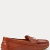 Mocassins en cuir marron Briony pour femme Ralph Lauren Mocassins en cuir marron Briony pour femme Ralph Lauren