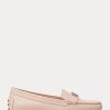 Mocassins en cuir nappa rose clair pour femme Ralph Lauren Barnsbury Mocassins en cuir nappa rose clair pour femme Ralph Lauren Barnsbury