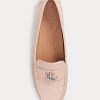 Mocassins en cuir nappa rose clair pour femme Ralph Lauren Barnsbury Mocassins en cuir nappa rose clair pour femme Ralph Lauren Barnsbury